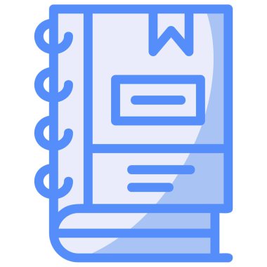 Kitap. Web simgesi basit illüstrasyon