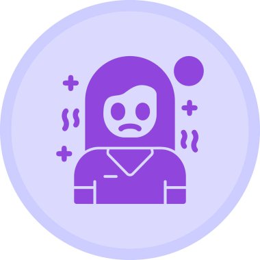 Üzücü. Web simgesi basit illüstrasyon