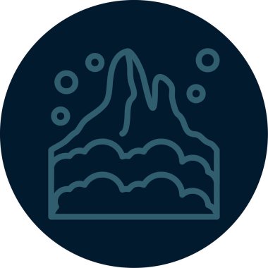 Kek. Web simgesi basit illüstrasyon