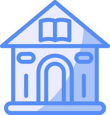 Bina. Web simgesi basit illüstrasyon