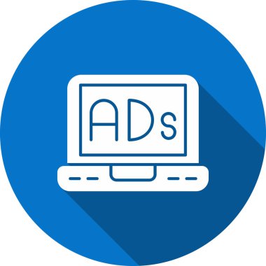 Reklam reklam ikonu düz stil