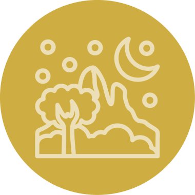 ağaç simgesi vektör illüstrasyonu