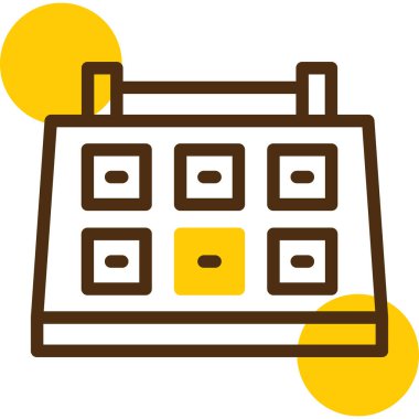 Takvim. Web simgesi basit tasarım