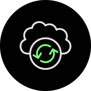 vektör Bulut simgesi illüstrasyonu