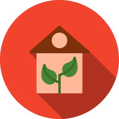 Bitki. Web simgesi basit illüstrasyon