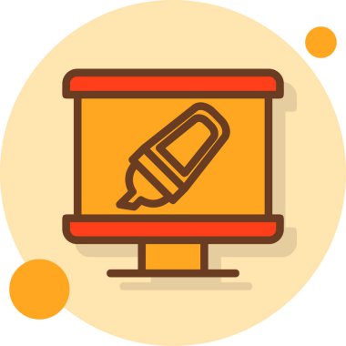 boya fırçası vektör simgesi