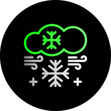 kar simgesi soyut arka grupta izole edildi