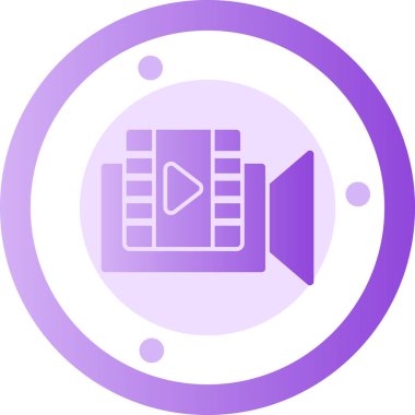 Kamera. Web simgesi basit illüstrasyon