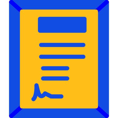 belge simgesi vektör illüstrasyonu