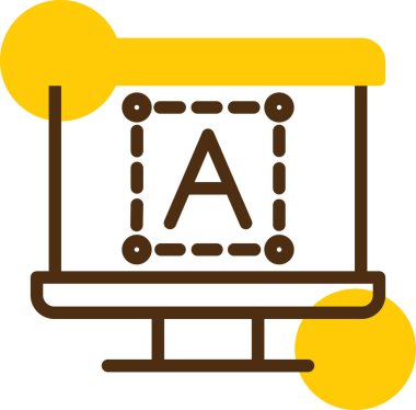 Bir b harfi simgesinin vektör illüstrasyonu