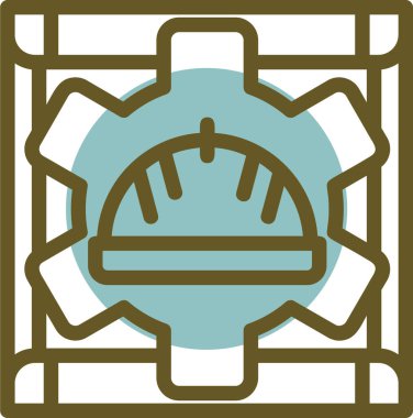 Çelenkli bir kaskın vektör çizimi