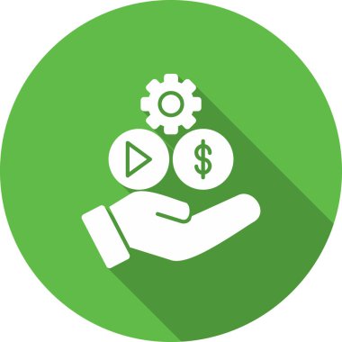 Dolar simgesi vektör illüstrasyonu