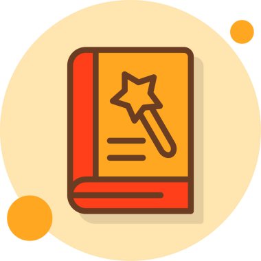 Kitap simgesi, modern tasarım illüstrasyonu