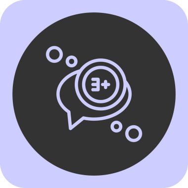 Sohbet simgesi vektör illüstrasyonu