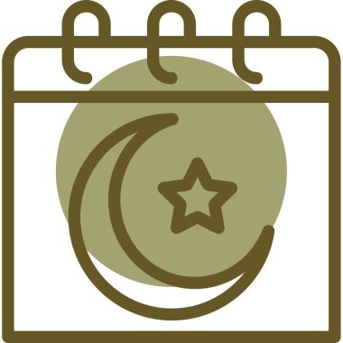 Takvim simgesi vektör illüstrasyonu