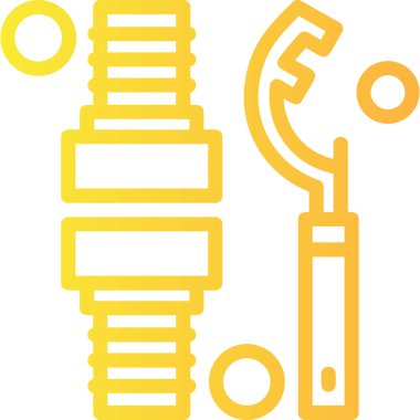 Bir ampulün vektör illüstrasyonu