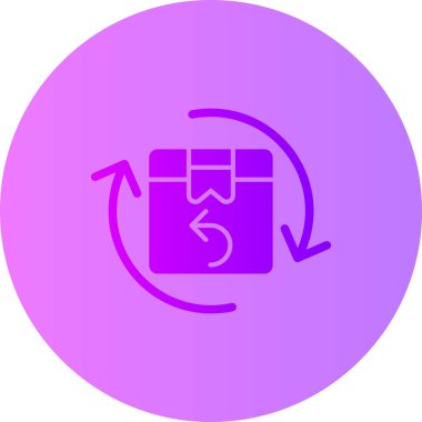 Kutu. Web simgesi basit illüstrasyon