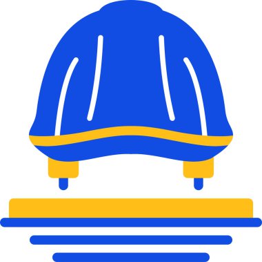 Bir kaskın vektör illüstrasyonu