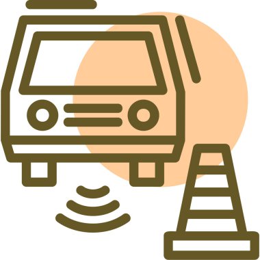 Modern oto onarımının vektör illüstrasyonu