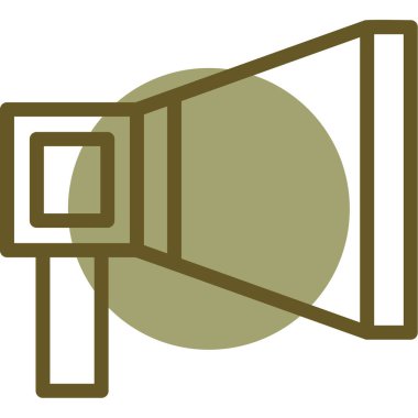 teleskop simgesi vektör illüstrasyonu