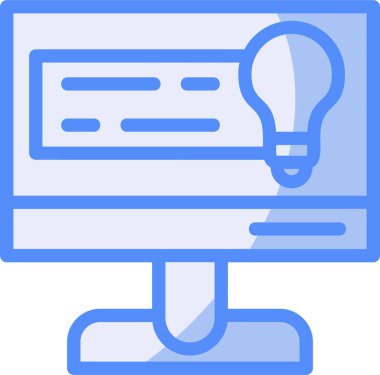 bilgisayar ekranı simgesi, vektör illüstrasyon tasarımı