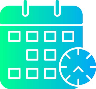 Dolu takvim tarihi simgesi - taslak biçimi