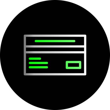 tarayıcı web simgesi, basit vektör illüstrasyonu