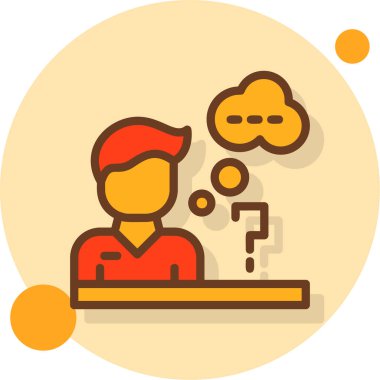 Müşteri hizmeti simgesi, vektör illüstrasyonu