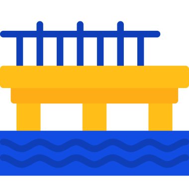 yüzme havuzu simgesi, vektör illüstrasyonu