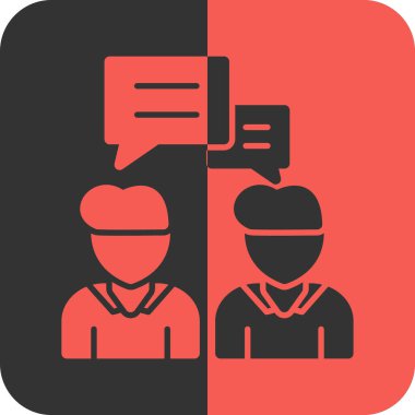 Konuşma baloncukları olan insanların vektör çizimi