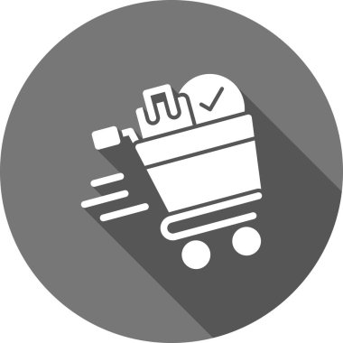 Alışveriş ikonu, vektör çizimi. dizayn