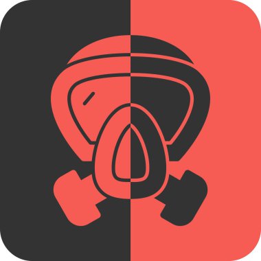 Maskeli bir adamın vektör çizimi