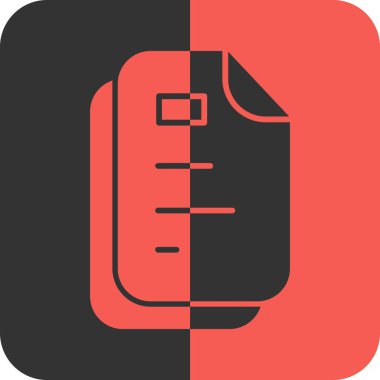 belge simgesi vektör illüstrasyonu