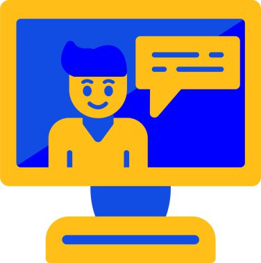  Düz sohbet. Basit simge