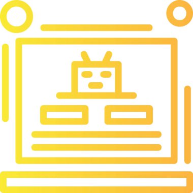 Sinema kamerası simgesi ana hatlarıyla