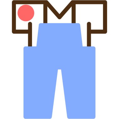 Şort. Web simgesi basit illüstrasyon