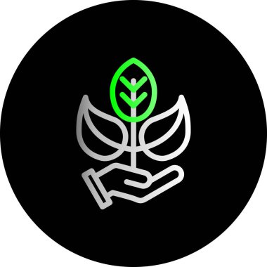 ekoloji ikonu vektör illüstrasyonu