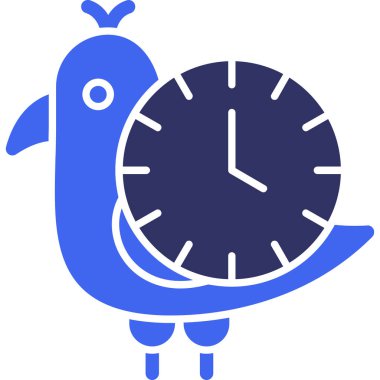 Saat simgesi vektör illüstrasyonu