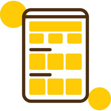 Takvim. Web simgesi basit illüstrasyon