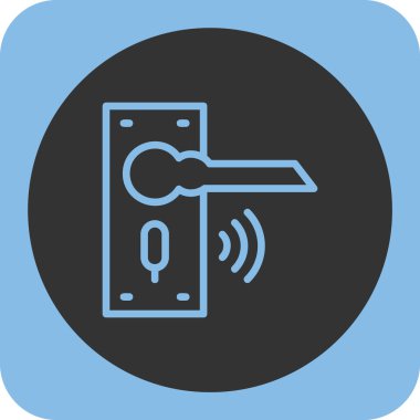 Kapı simgesinin vektör illüstrasyonu