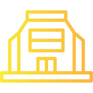 mimari yapı yapı ikonu ana hatlar biçiminde