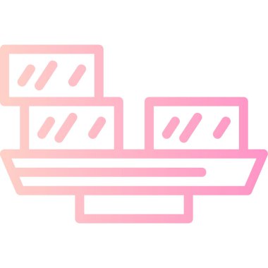 dondurma ikonu vektör illüstrasyonu