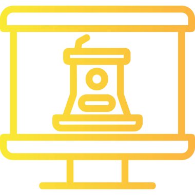 Bir fener simgesinin vektör illüstrasyonu