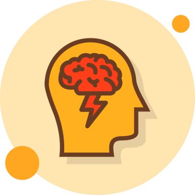 Fikir beyni. Basit resimleme