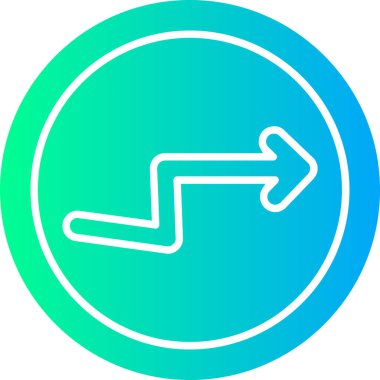 Ok. Web simgesi basit illüstrasyon