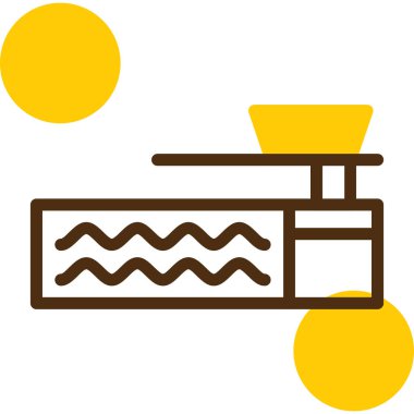 Bir kahve fincanı simgesinin vektör çizimi