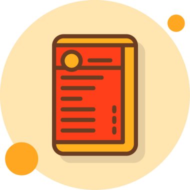 Kitap. Web simgesi basit illüstrasyon