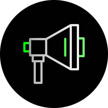 Hoparlör simgesinin vektör illüstrasyonu