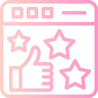 reyting ikonu. Basit resimleme