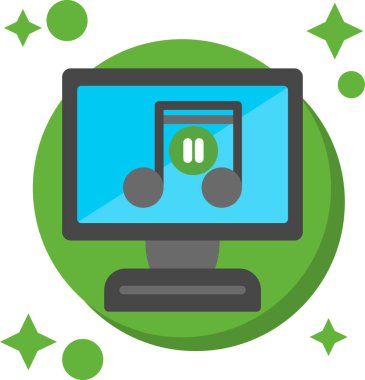 müzik konsepti simge tasarımı, vektör illüstrasyonu 10 eps grafik.